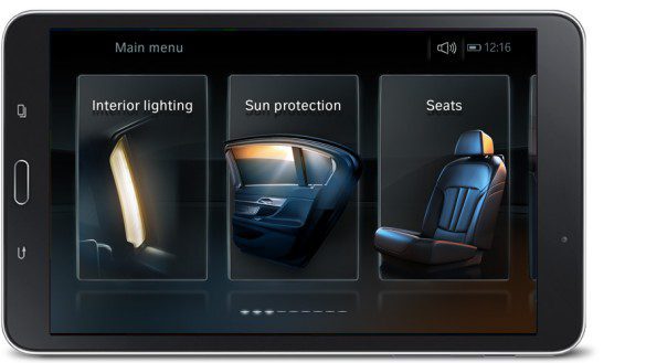 novi bmw 7 wireless tablet