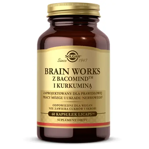 Solgar Brain Works With Bacomind and Curcumin 60 kapsula 15734